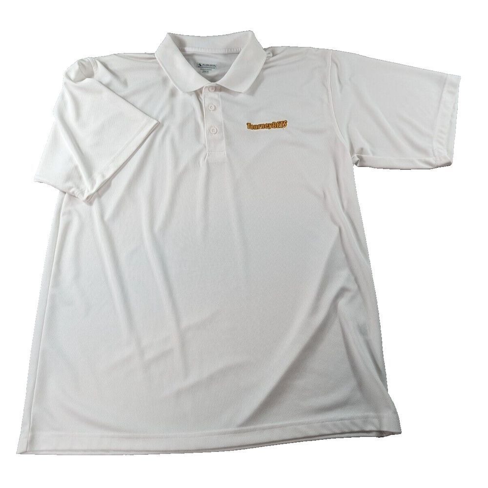 Augusta Sportswear Polo Men's XL White Golf‎ Shirt Activewear Athleisure Sports